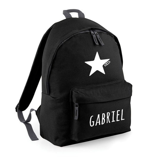Mochila Junior Negra Personalizada