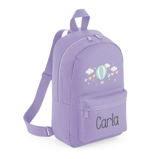 Mochila Medium Nylon Globo Personalizada, color a elegir