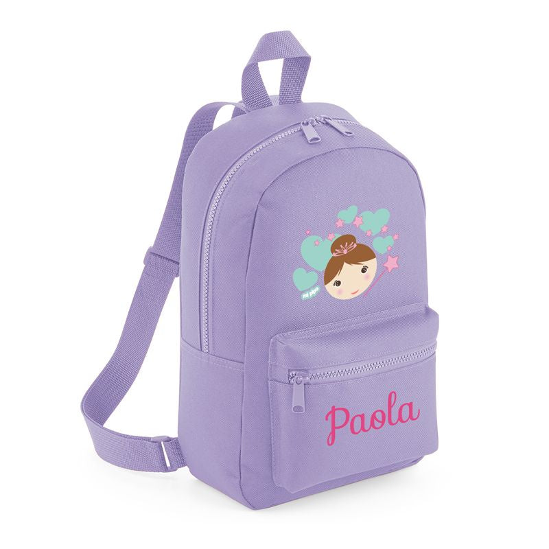 Mochila Medium Nylon Hada Personalizada, color a elegir