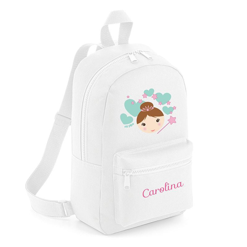 Mochila Medium Nylon Hada Personalizada, color a elegir