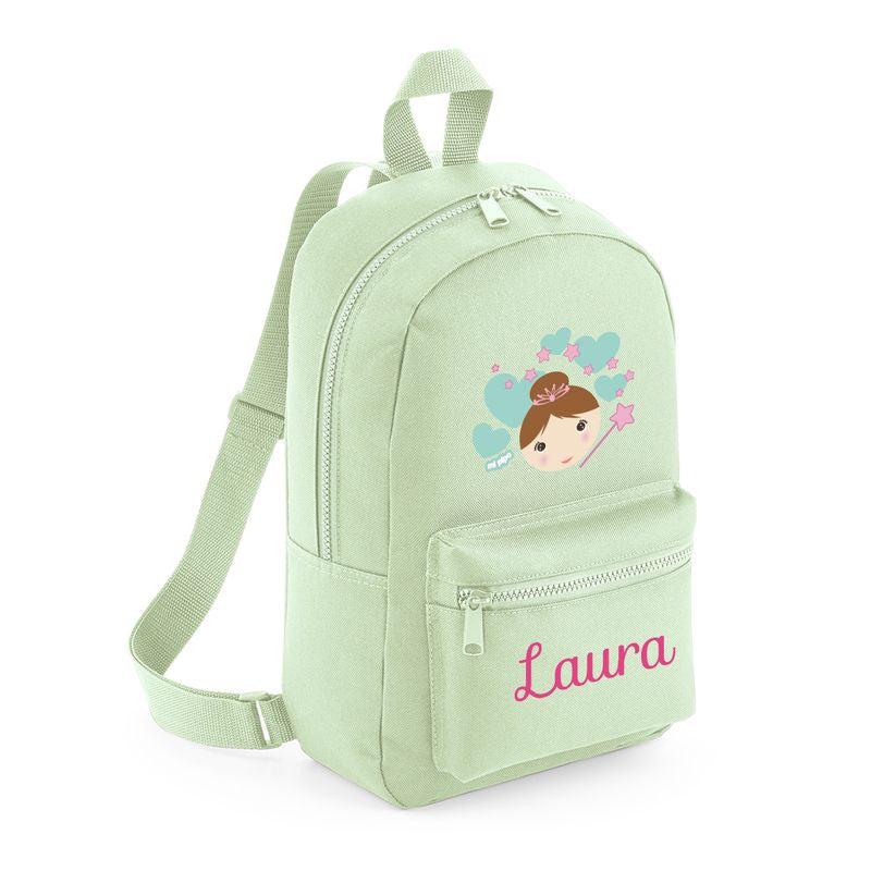 Mochila Medium Nylon Hada Personalizada, color a elegir