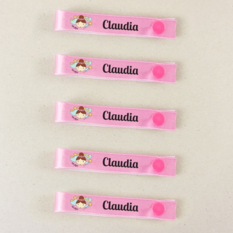 Pack 5 cintas para colgar ropa personalizadas, dibujo a elegir