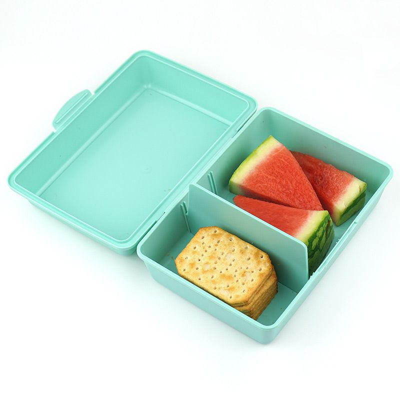 Packs Botella 600ml + Cajita Porta Alimentos Menta Personalizadas