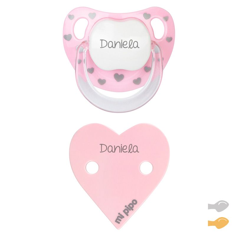 Pack Chupete + Cadena Estrellas Personalizado