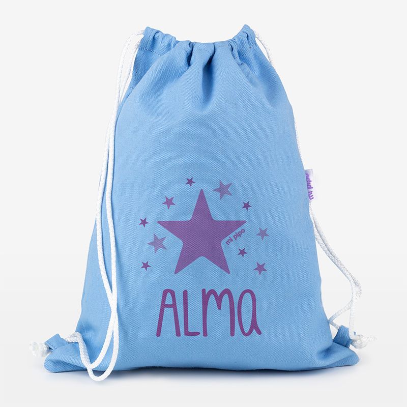 Petate Medium Lona Estrella Rosa Personalizado, color a elegir