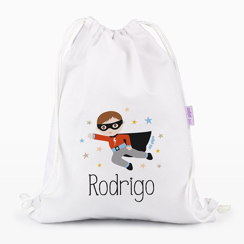 Petate Medium Lona Superhéroe Personalizado, color a elegir