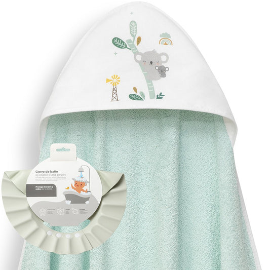 Capa de baño + gorro de baño Granja koala