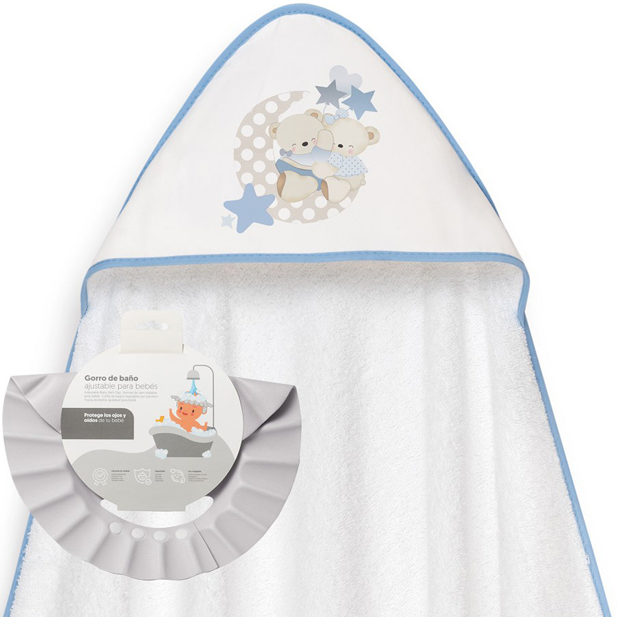 Capa de baño + gorro de baño Amoroso y lovely