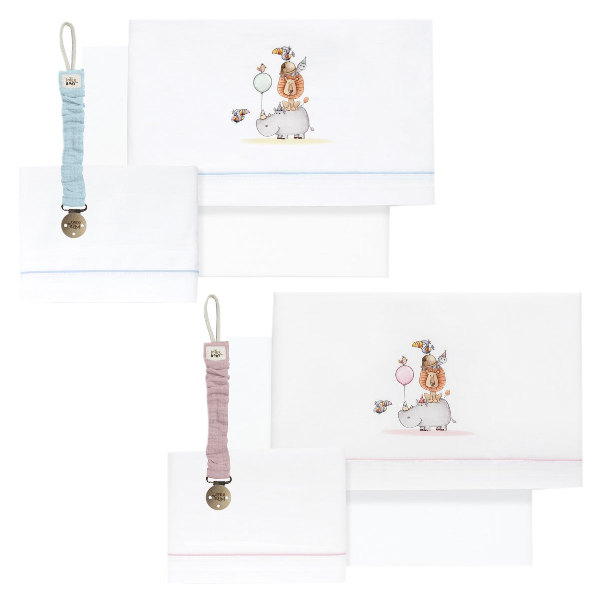 Sabanas cuna + chupetero