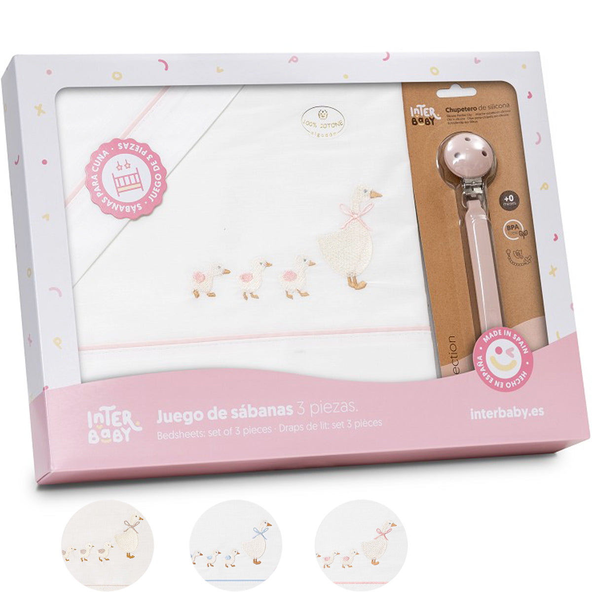 Triptico de cuna patitos