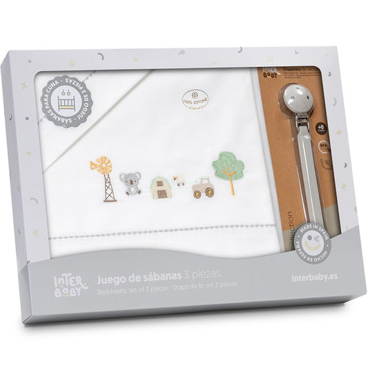 Triptico de cuna granja