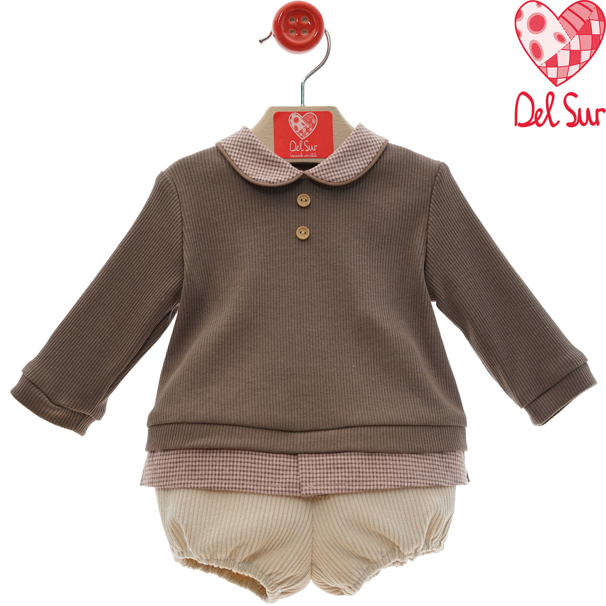 Conjunto 2 piezas rosa empolvado (3 a 36 meses)