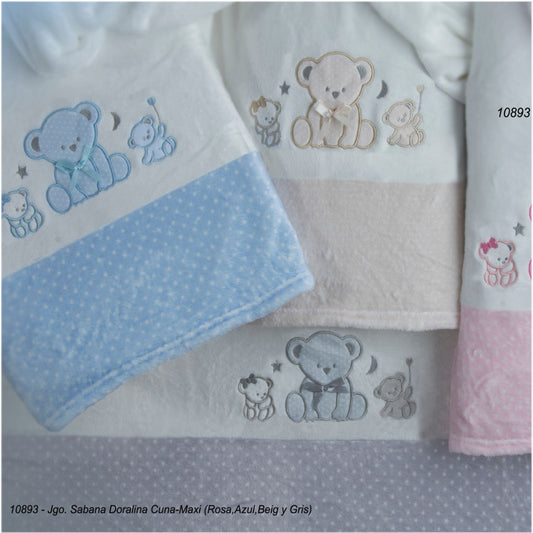 Sábanas Cuna Coralina ositos