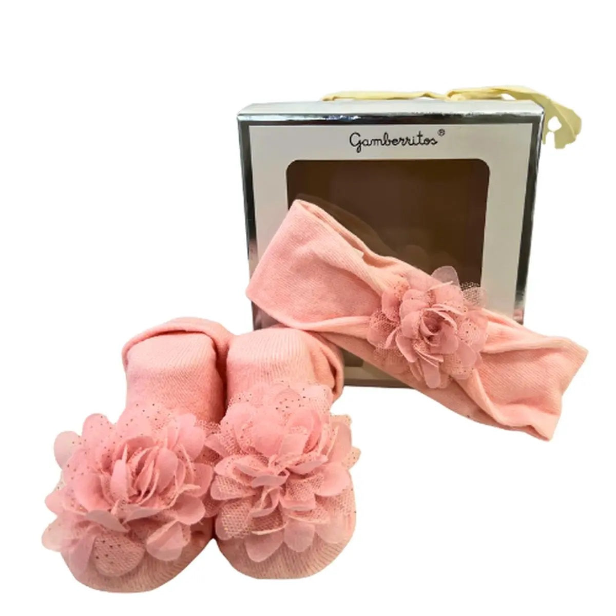 Set regalo calcetines + diadema rosa