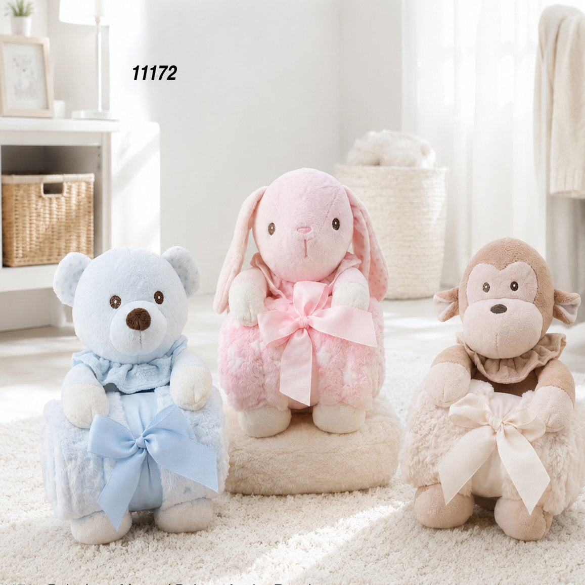 Pack manta + muñeco de animales