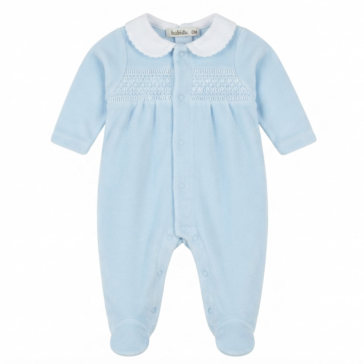 Pijama tundosado azul (0 a 3 meses)