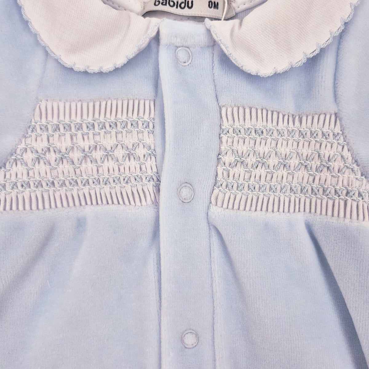 Pijama tundosado azul (0 a 3 meses)