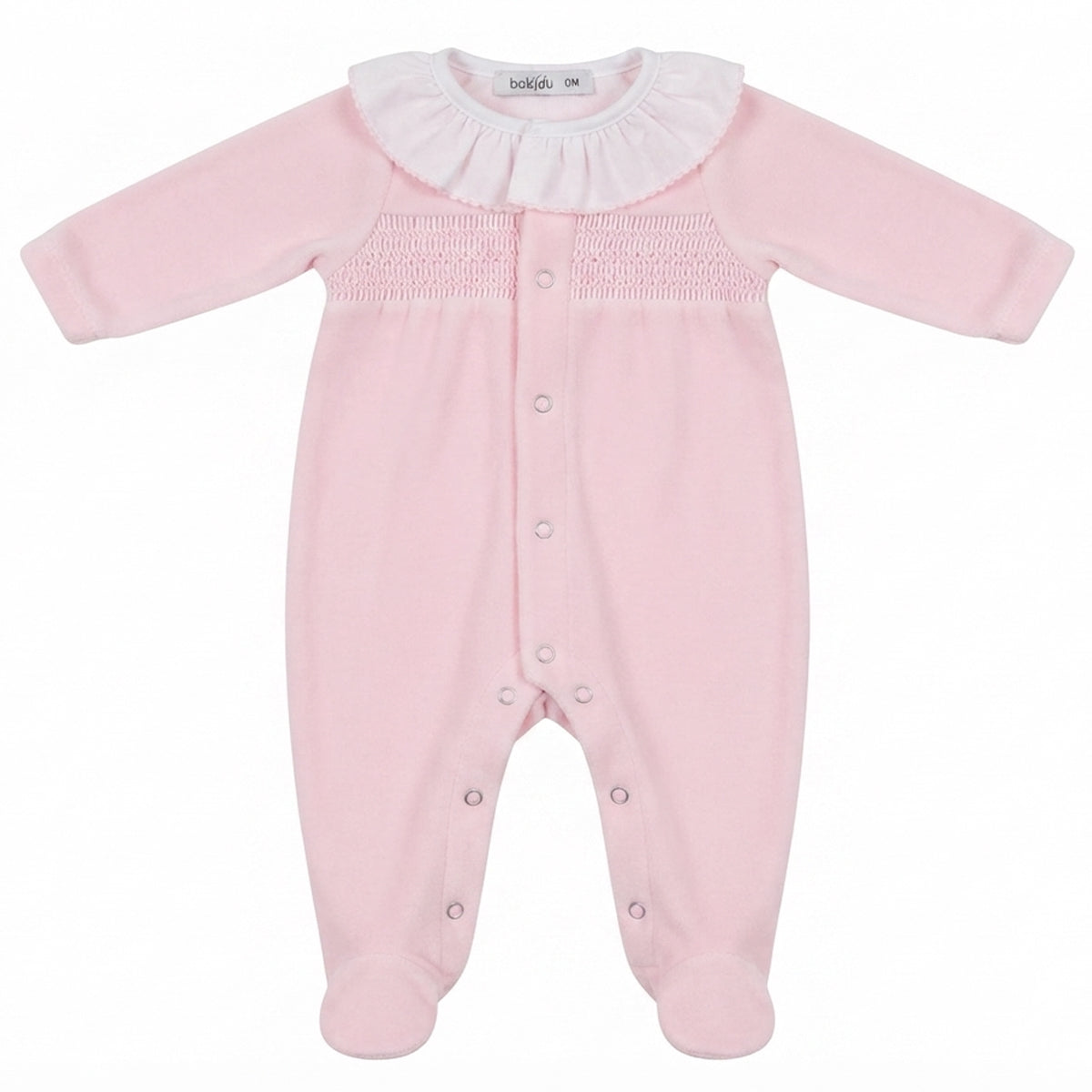 Pijama tundosado rosa (0 a 3 meses)
