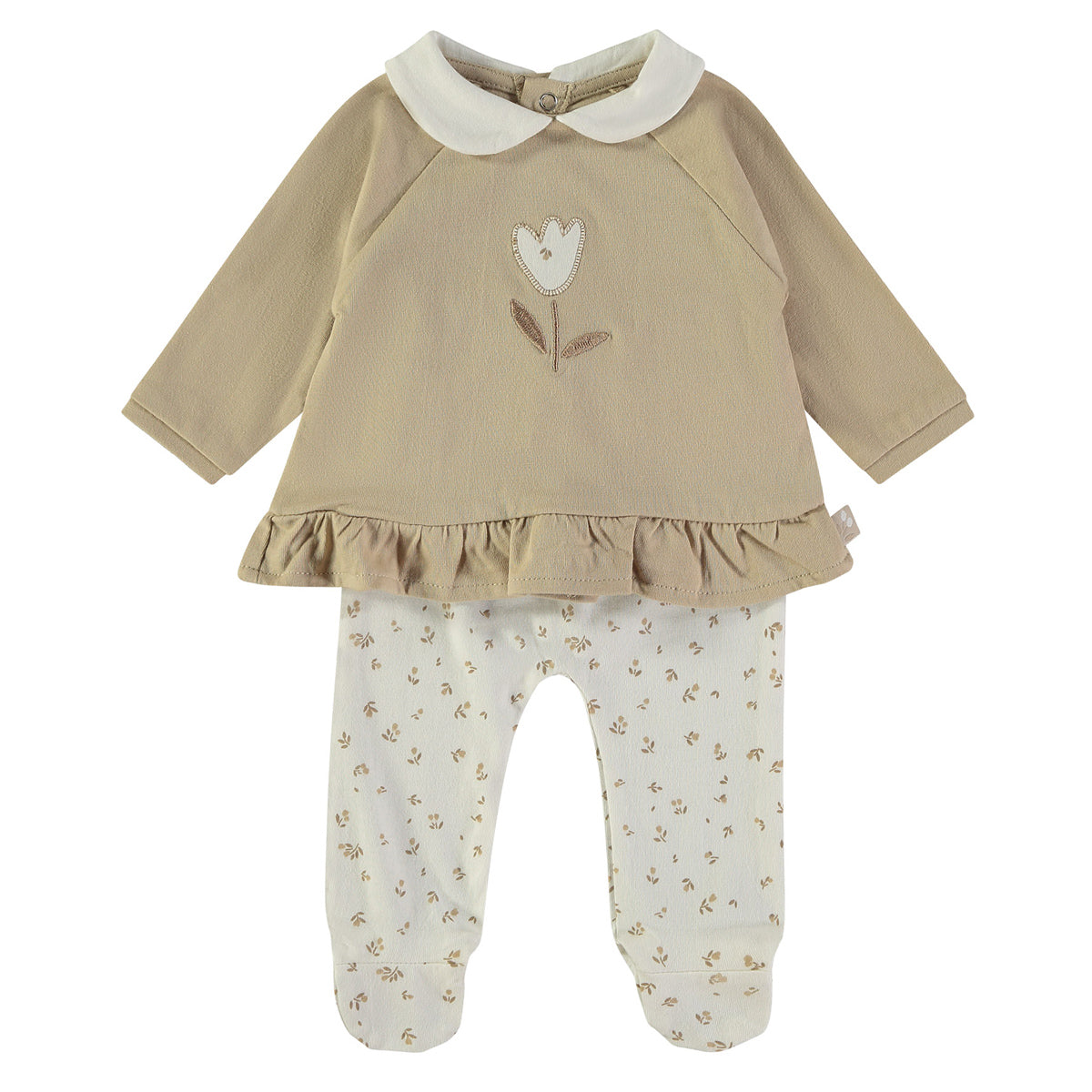 Conjunto beige (0 a 6 meses)