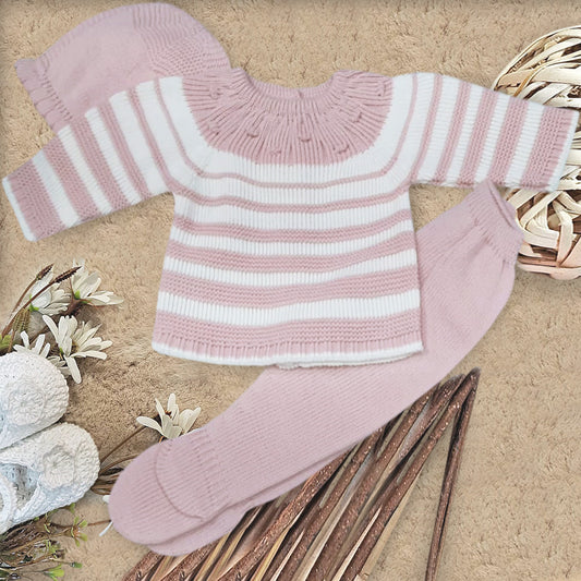 Conjunto de lana maquillaje (00 a 6 meses)
