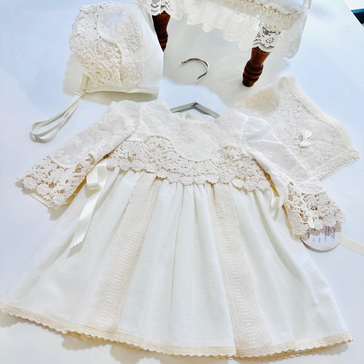 Vestido cristianar bautizo ceremonia (3 a 24 meses)