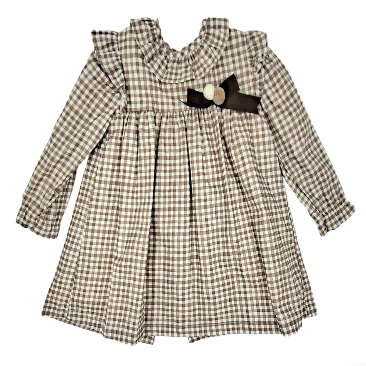 Vestido chocolate (3 a 8 años)