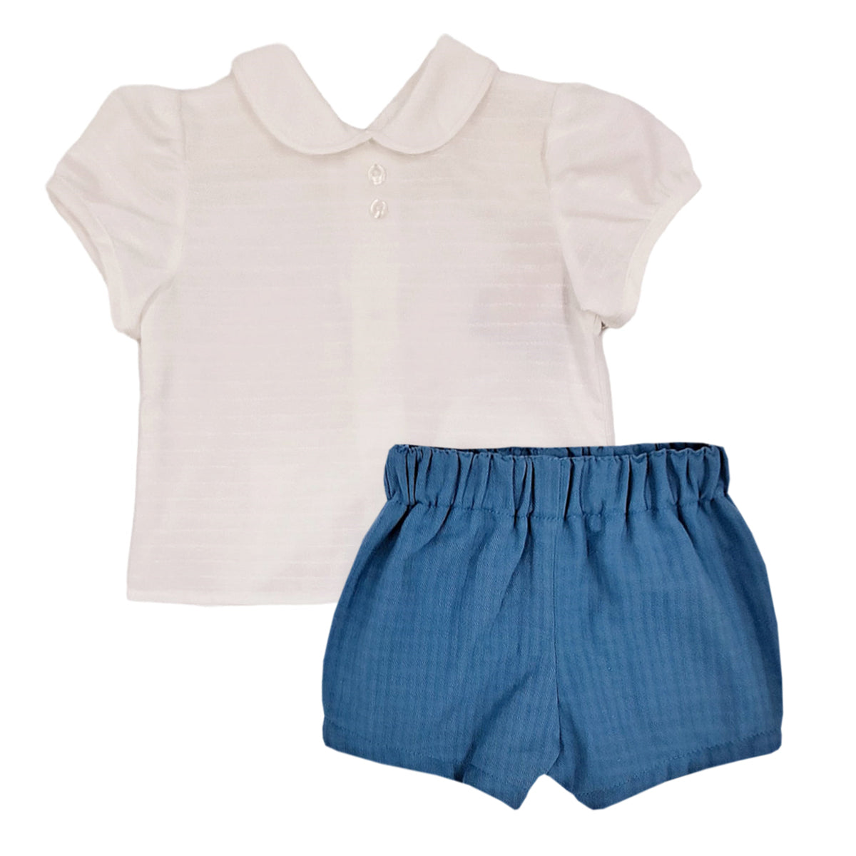Conjunto 2 piezas crudo/azul (3 a 24 meses)