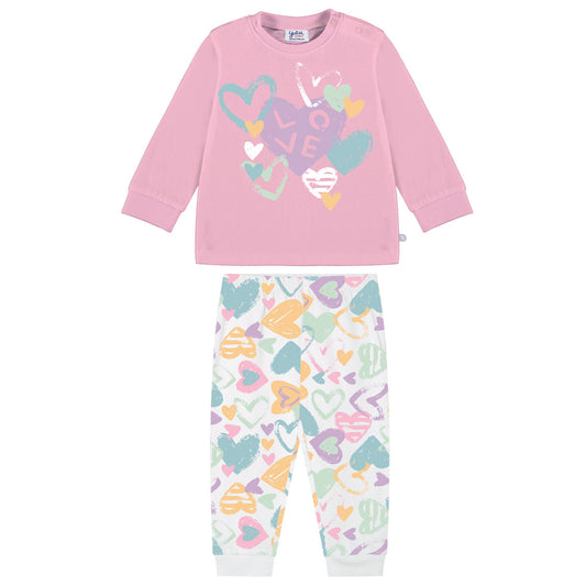 Pijama Algodón Dos Piezas Love (12 a 36 meses)