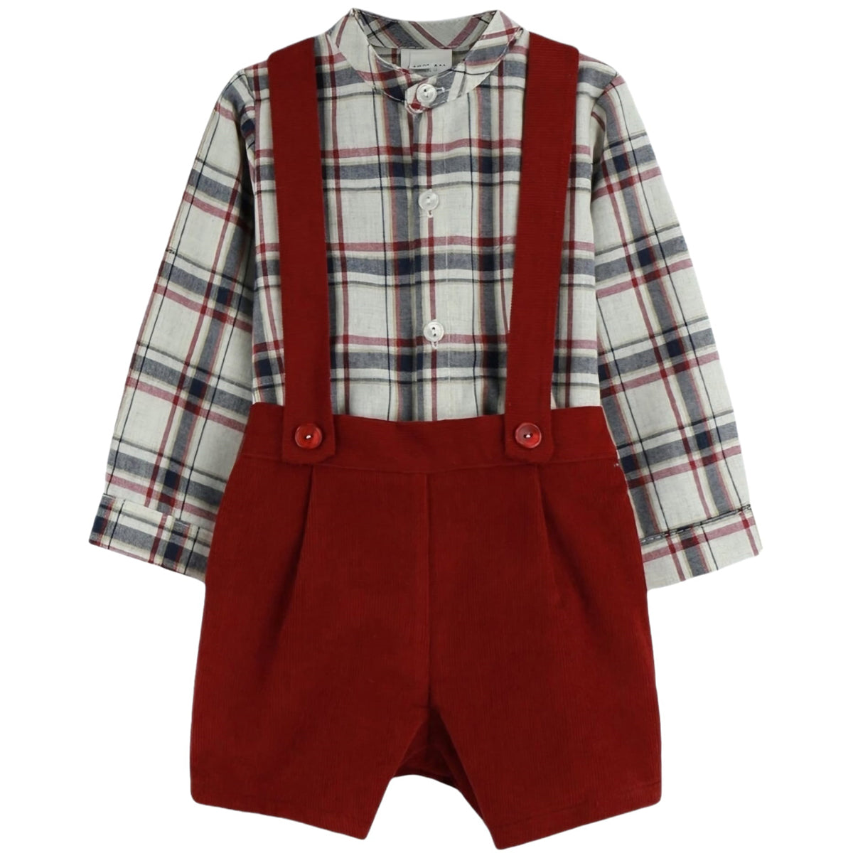 Conjunto pinocho cuadritos (6meses a 5años)