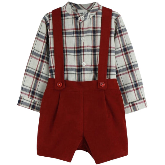 Conjunto pinocho cuadritos (6meses a 5años)