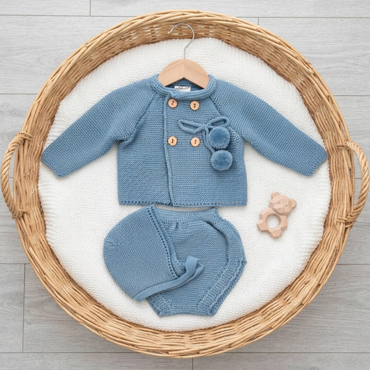 Conjunto azul cobalto (0 a 6 meses)