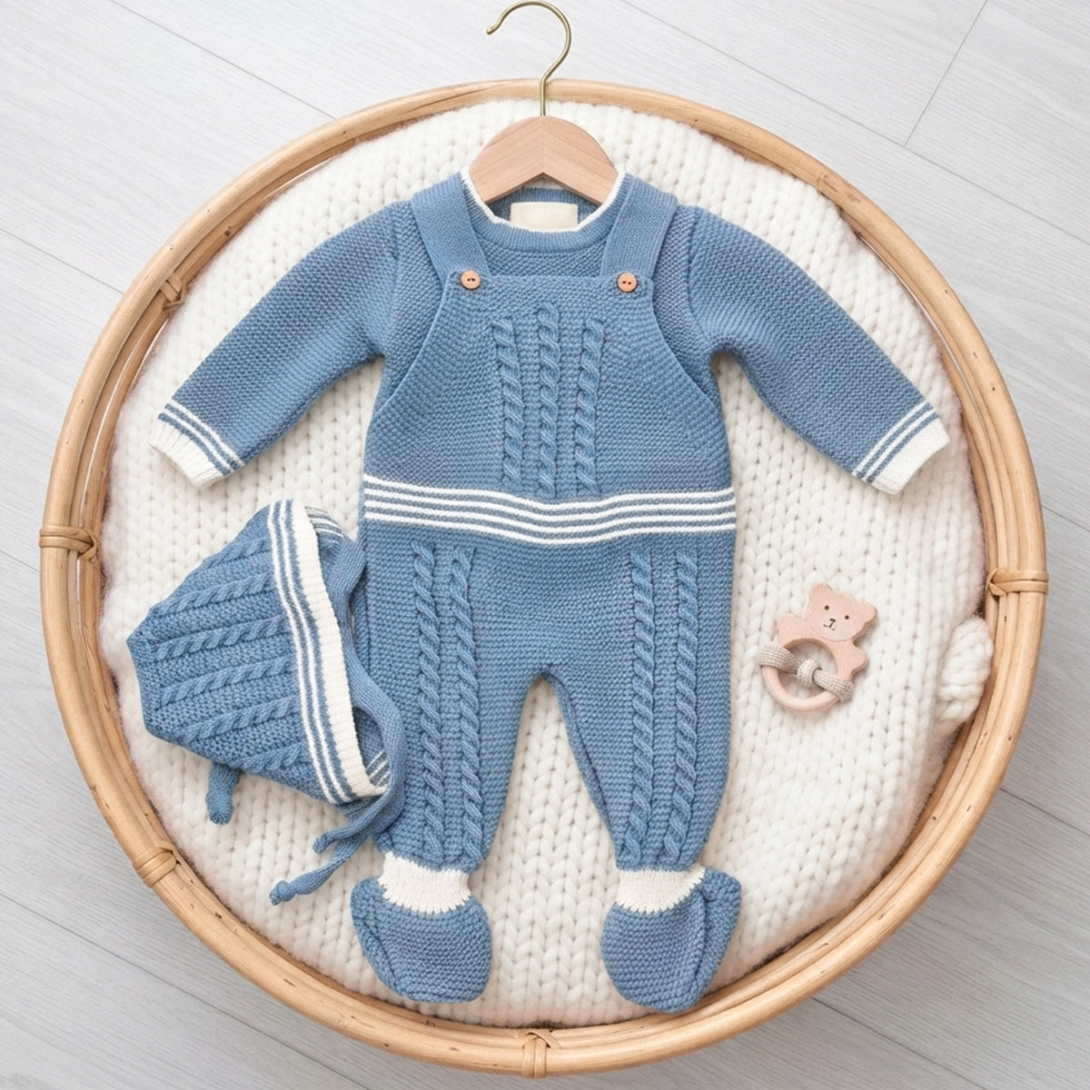 Conjunto azul cobalto (0 a 3 meses)