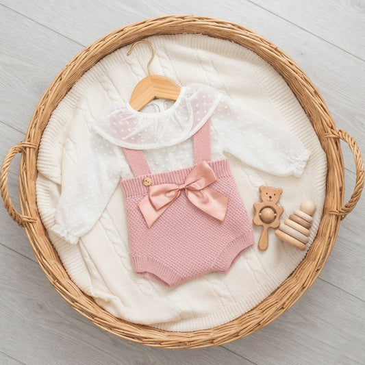 Ranita de punto rosa palo (0 a 6 meses)
