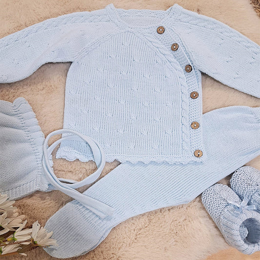 Conjunto 3 piezas celeste (00 a 3 meses)