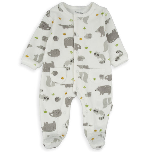 Pijama pelele tundosado (0 a 12 meses)