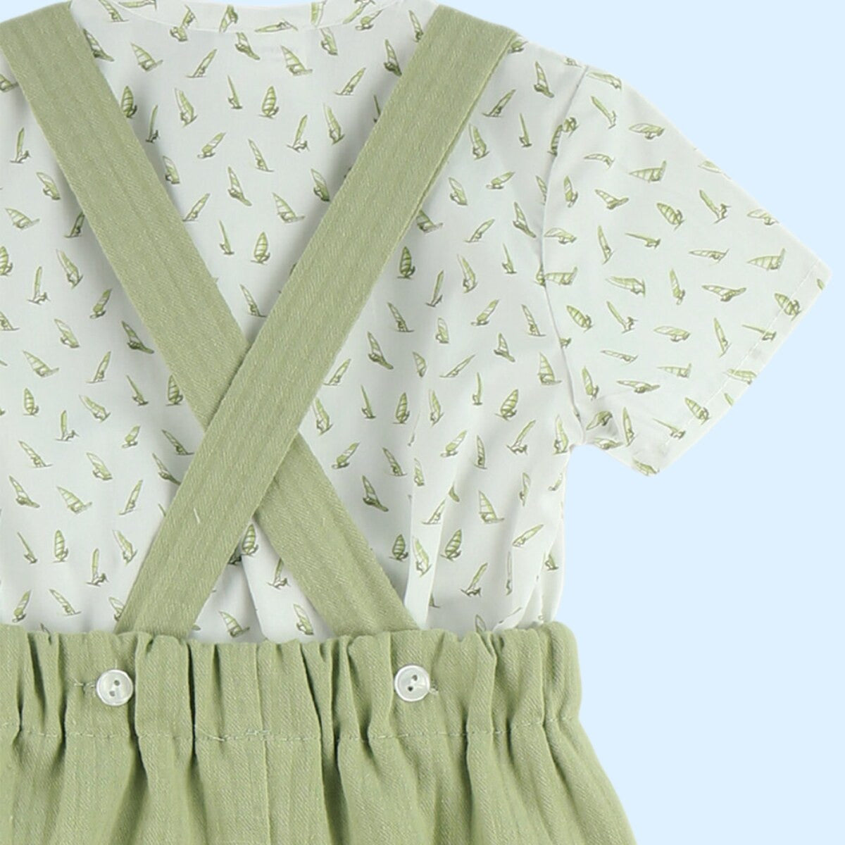 Conjunto pinocho verde (3 a 24 meses)