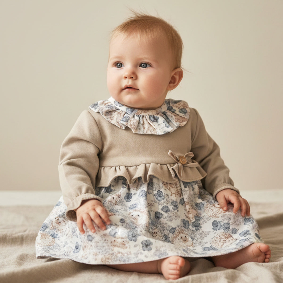 Vestido camel (6 a 36 meses)