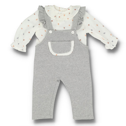 Conjunto peto gris (3 a 18 meses)