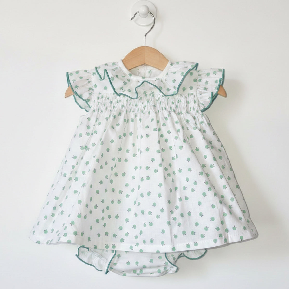 Jesusito blanco/verde (3 a 36 meses)