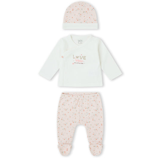 Conjunto 3 piezas algodón (00 a 3 meses)