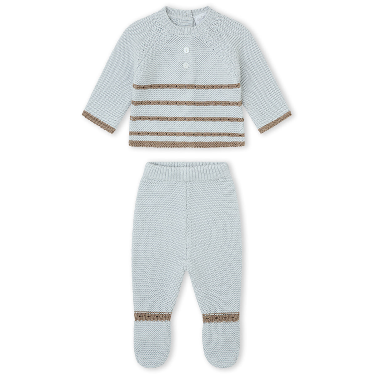 Conjunto de punto arena (0 a 6 meses)