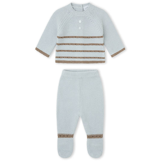 Conjunto de punto arena (0 a 6 meses)