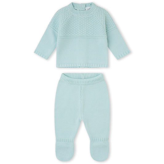 Conjunto de punto verde (0 a 6 meses)