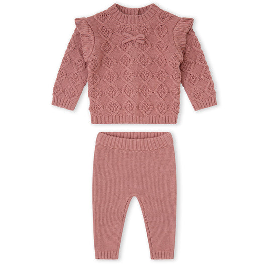Conjunto de punto maquillaje (3 a 18 meses)