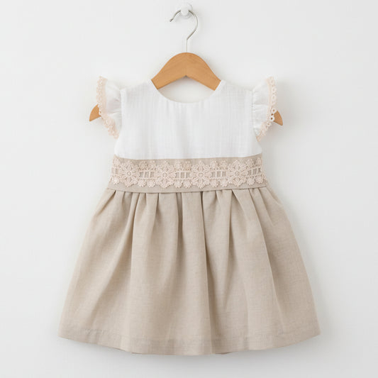 Vestido camel (12 a 36 meses)