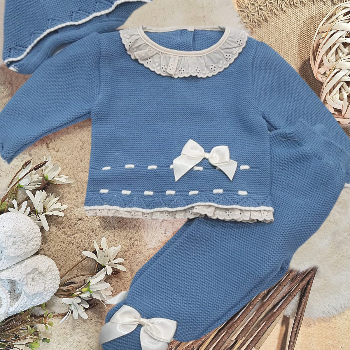 Conjunto 3 piezas azafata (0 a 6 meses)