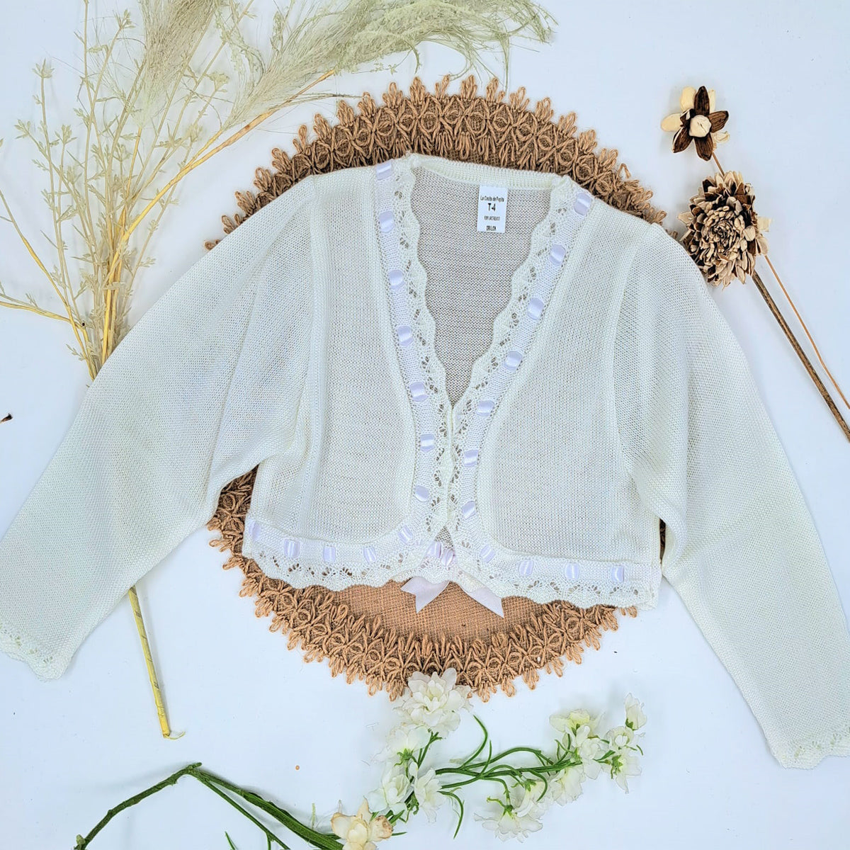 Chaqueta comunion blanca ( 4 a 12 años)