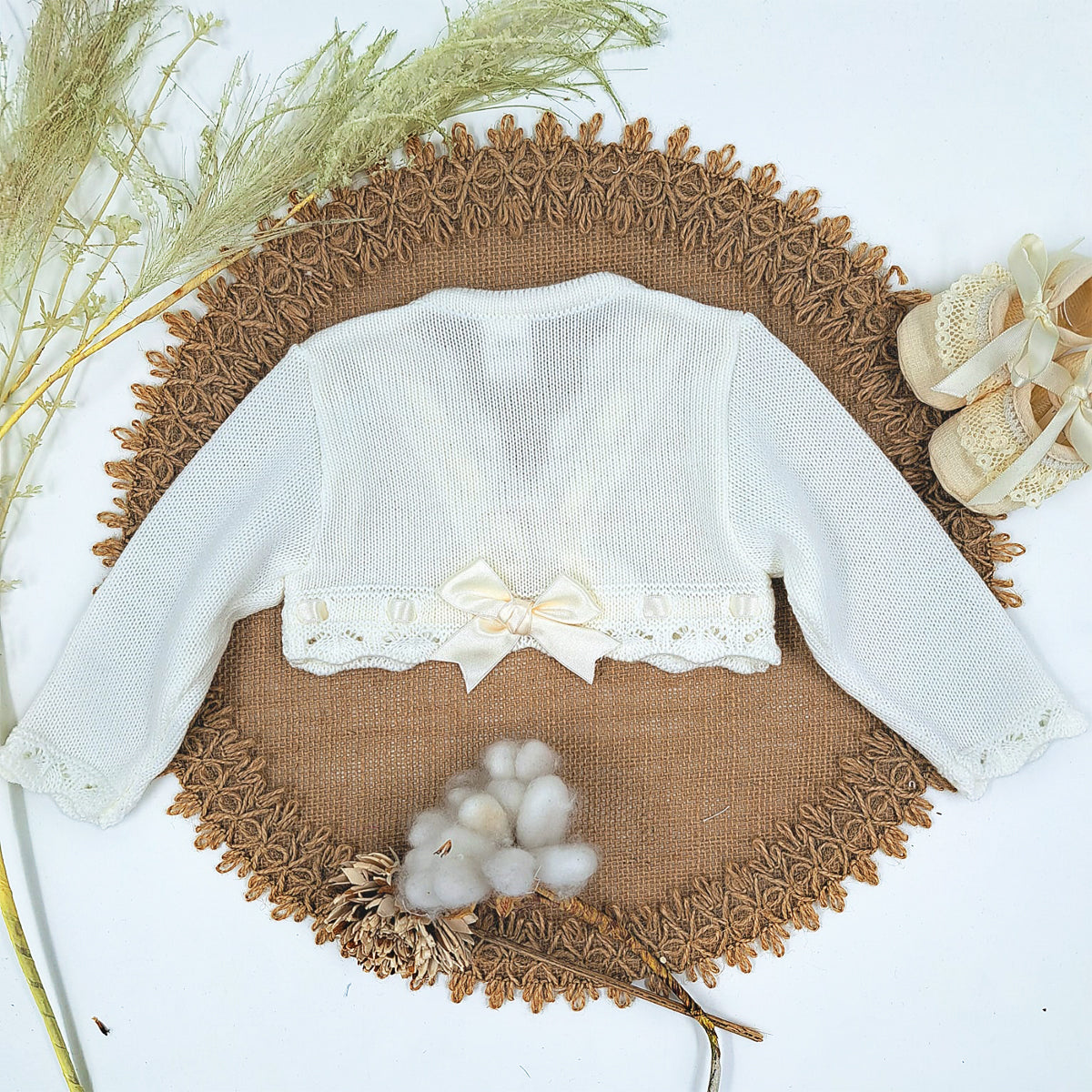 Chaqueta lana niña crudo (1 a 36 meses)