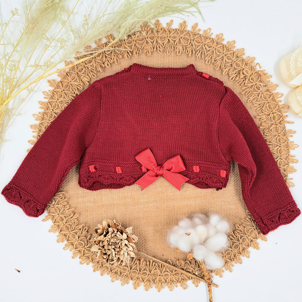 Chaqueta perle granate (1 a 36 meses)