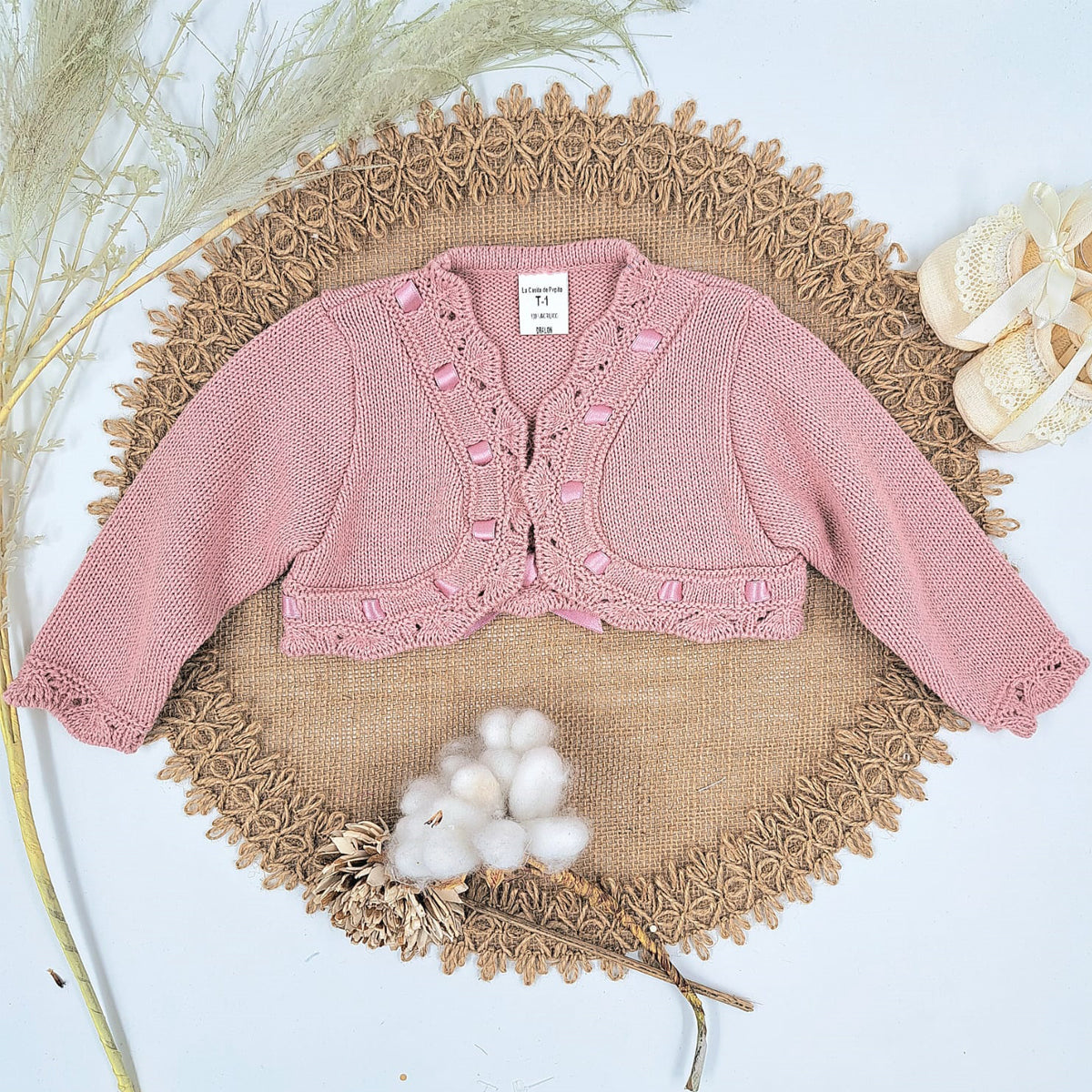 Chaqueta lana niña maquillaje (1 a 36 meses)
